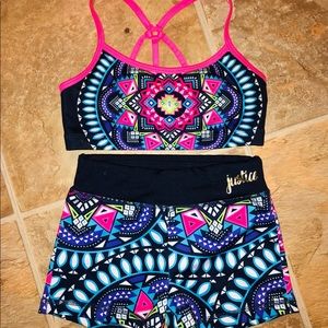 Justice spandex set